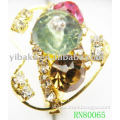 Alloy Fashion Ring ;Fashion Diamond Ring;Crystal Ring(RN80065)